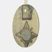 ヴィンテージ アーキテクチャ、装飾的なキャピタル クラウン セラミックオーナメント (左)