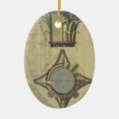 ヴィンテージ アーキテクチャ、装飾的なキャピタル クラウン セラミックオーナメント (正面)