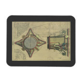 ヴィンテージ アーキテクチャ、装飾的なキャピタル クラウン マグネット (横)