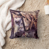 ヴィンテージ・アートジョバンニ・ボルディーニによる馬の頭 クッション (ブランケット)