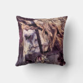 ヴィンテージ・アートジョバンニ・ボルディーニによる馬の頭 クッション (裏面)