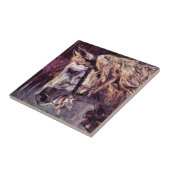 ヴィンテージ・アートジョバンニ・ボルディーニによる馬の頭 タイル (側面)