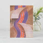 ヴィンテージ アートデコ ジャズ ポショワール 階段模様 (スタンド正面)