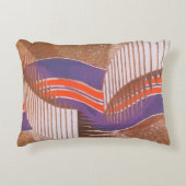 ヴィンテージ アートデコ ジャズ ポショワール 階段 ステップ パターン アクセントクッション (正面)