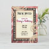 ヴィンテージ アートデコ パーティー招待状 招待状 (スタンド正面)