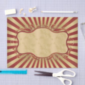 ヴィンテージ，アートデコ，ブルゴーニュ，金ゴールド,新しい，シック，ガーリー, 薄葉紙 (クラフト)