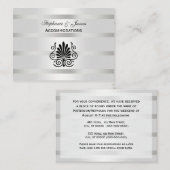 ヴィンテージ アートデコ プルーム ブラック ホワイト アコモデーションズ エンクロージャーカード (正面/裏面)