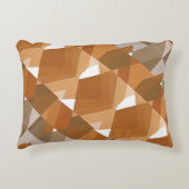 ヴィンテージ アートデコ ポショワール ジャズ タン ジオメトリック シェイプ アクセントクッション (正面)