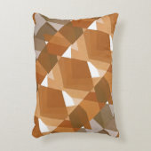 ヴィンテージ アートデコ ポショワール ジャズ タン ジオメトリック シェイプ アクセントクッション (正面(垂直))