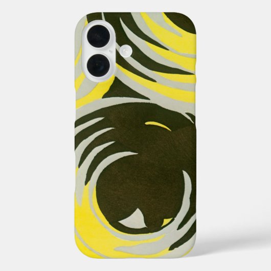 ヴィンテージ アートデコ ポショワール ジャズ 幾何学的な円 Case-Mate iPhoneケース (裏面)