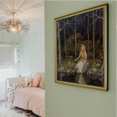 ヴィンテージ アート お姫様と森の子供たち アート ポスター