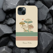 ヴィンテージ アート きのこ iPhoneケース