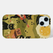 ヴィンテージ アート ギター 猫 愛好家 Case-Mate iPhoneケース (裏面 (横))