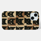 ヴィンテージ アート ギター 猫 愛好家 Case-Mate iPhoneケース iPhone 15ケース (裏面 (横))