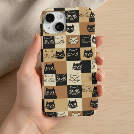 ヴィンテージ アート ギター 猫 愛好家 Case-Mate iPhoneケース iPhone 15ケース