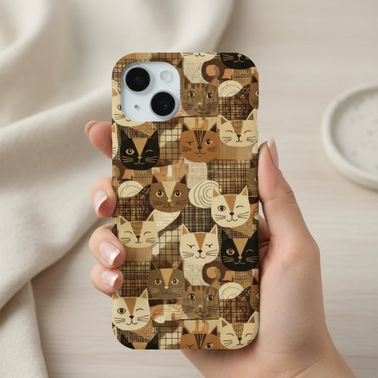 ヴィンテージ アート ギター 猫 愛好家 Case-Mate iPhoneケース iPhone 15ケース