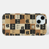 ヴィンテージ アート ギター 猫 愛好家 Case-Mate iPhoneケース iPhone 15ケース (裏面 (横))