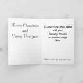 ヴィンテージ・アート・チャーチ雪の夜カスタマイズに シーズンカード (内部)