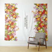 ヴィンテージ アート フローラル パターン 春の花 プリムローズ タペストリー (インサイチュ(横))