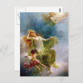 ヴィンテージ アート 天使のポストカード ポストカード (正面/裏面)