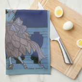 ヴィンテージ アールデコの新婚夫婦、ジョージ・バルビエの「オイ」 キッチンタオル (四つ折り)