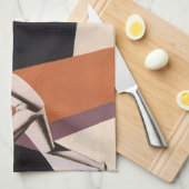 ヴィンテージ、アールデコ織物及び織物 キッチンタオル (四つ折り)