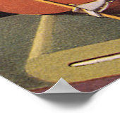 ヴィンテージ、アールデコ織物及び織物 ポスター (角)