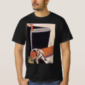 ヴィンテージ、アールデコ織物及び織物 Tシャツ (正面)