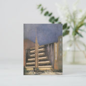 ヴィンテージ・アールデコ・アーキテクチャ、NYCでの建物 ポストカード (スタンド正面)