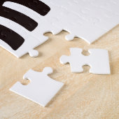 ヴィンテージ アールデコ シーフード、ブラックのロブスター ジグソーパズル (側面)