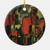 ヴィンテージ アールデコ ビジネス 工業 製造 セラミックオーナメント (裏面)