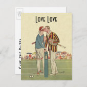 ヴィンテージ アールデコ ラブ＆ロマンス, 保存の日！ 案内ポストカード (正面/裏面)