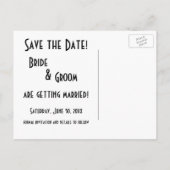 ヴィンテージ アールデコ ラブ＆ロマンス, 保存の日！ 案内ポストカード (裏面)