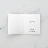 ヴィンテージ アールデコ、恋人たちのキス サンクス サンキューカード (内部)