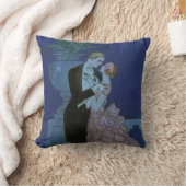 ヴィンテージ アールデコ 新婚夫婦、ジョージ・バルビエの「オイ」 クッション (ブランケット)