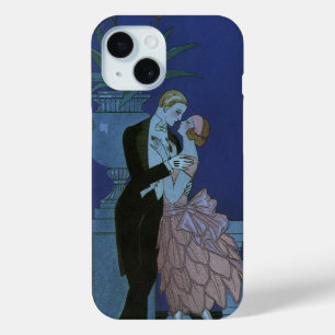 ヴィンテージ アールデコ 新婚夫婦、ジョージ・バルビエの「オイ」 iPhone 15ケース