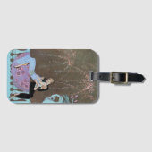 ヴィンテージ アールデコ 花火 Le Feu、ジョージ・バルビエ ラゲッジタグ (正面横)