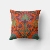 ヴィンテージ: アールヌーボーの花柄の庭 クッション (裏面)