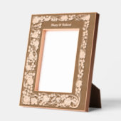 ヴィンテージ アールヌーヴォー スタイルのローズ ヴァイン ボーダー レーザー彫刻フレーム (左)