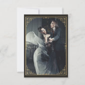 ヴィンテージ アールヌーヴォー ステンドグラス サンキューカード (裏面)