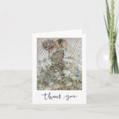 ヴィンテージ アールヌーヴォー ブライダルシャワーのお礼カード サンキューカード (正面)