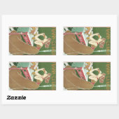 ヴィンテージ アールヌーヴォー ブラッスリー フライキン-クールアル ビール 長方形シール (シート)