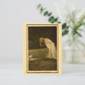 ヴィンテージ アールヌーヴォー 写真 ハッピーバースデー、ニンフ ポストカード (スタンド正面)