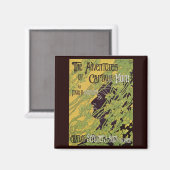 ヴィンテージ アールヌーヴォー 本、キャプテン・ホーンの冒険 マグネット (正面/裏面)