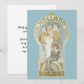 ヴィンテージ アール・ヌーボー, オランダ 生命保険 招待状 (正面/裏面)