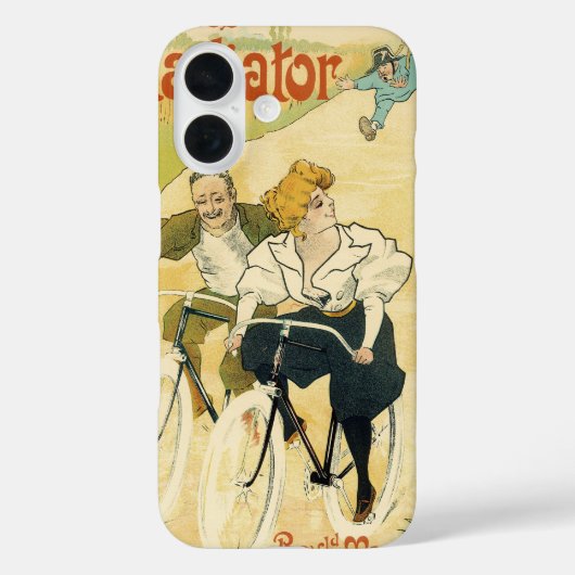 ヴィンテージ アール・ヌーボー、グラディエーター サイクル 自転車 Case-Mate iPhoneケース (裏面)