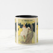 ヴィンテージ アール・ヌーボー、トゥールーズ・ロートレックのラ・グルー マグカップ (中央)