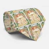 ヴィンテージ アール・ヌーヴォー、アルフォンス・ミュシャによるシャンペノワ ネクタイ (ロール)