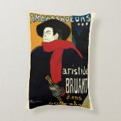 ヴィンテージ アール・ヌーヴォー アンバサダーズ、トゥールーズ・ロートレック アクセントクッション (裏面(縦))