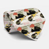 ヴィンテージ アール・ヌーヴォー、アーティストのペット猫との絵画 ネクタイ (ロール)